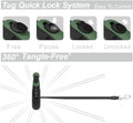 TUG 360° Tangle-Free Retractable Dog Leash - One-Handed Control with Anti-Slip Grip