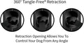 TUG 360° Tangle-Free Retractable Dog Leash - One-Handed Control with Anti-Slip Grip