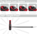 TUG 360° Tangle-Free Retractable Dog Leash - One-Handed Control with Anti-Slip Grip