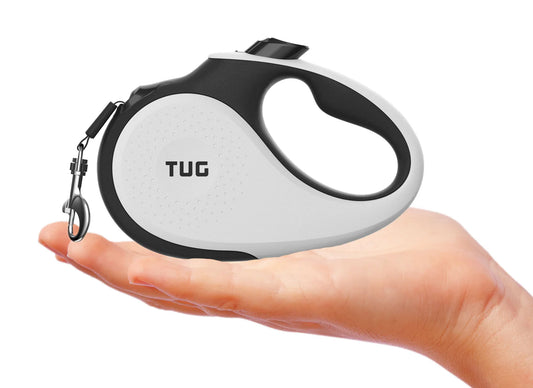 TUG 360° Tangle-Free Retractable Dog Leash - One-Handed Control with Anti-Slip Grip