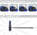 TUG 360° Tangle-Free Retractable Dog Leash - One-Handed Control with Anti-Slip Grip